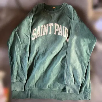 MUSE SAINT PAUL 다크 그린 맨투맨