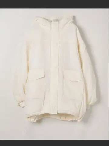 JEANASIS 소매 2WAY 몬스터 후드티 코트 아이보리