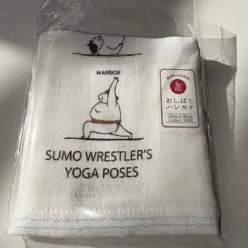 스모 레슬러 요가 포즈 손수건 38cm