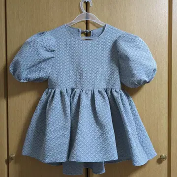 컨디션 최상 레어 자카드 페플럼 블라우스 그레이 일본제