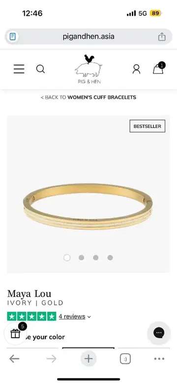 PIG AND HEN 뱅글 미사용 새상품