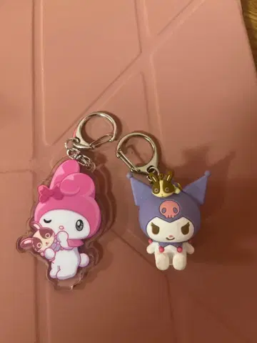 마이멜로디 쿠로미 키링 2개 세트
