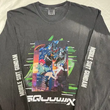 기동전사 건담 GQuuuuuuX 가부키초 타워 롱 슬리브 T셔츠