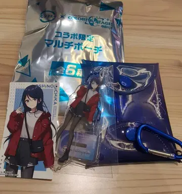 호시노 이치카 스시로 프로세카 콜라보 멀티 파우치 콜라보 스티커