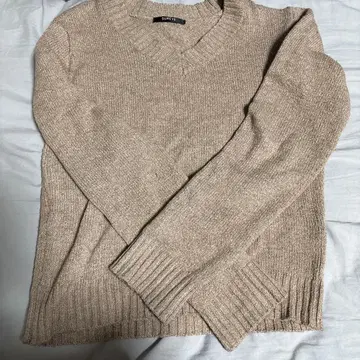 M 사이즈 니트 스웨터 베이지