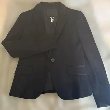 블랙 테일러드 자켓