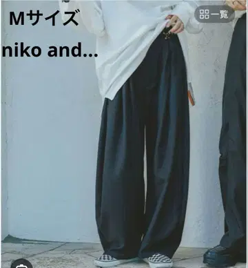 niko and... 허리 턱 팬츠 / 티라상 프로듀스 / 차콜 / M