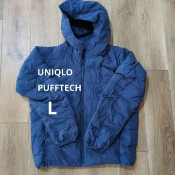 유니클로 PUFFTECH 퍼프테크 후드티 네이비 L