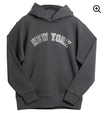 ALL ONE 뉴욕 후드티 그레이 블랙