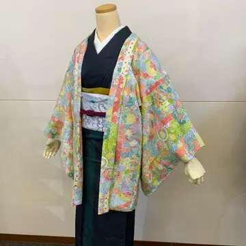 [ 새상품급 ] 순수 실크 코몬 겉옷 파스텔 126