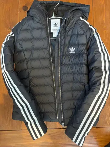 adidas 여성용 블랙 다운 자켓 S