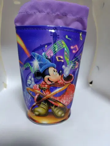 미사용 새상품 디즈니 보틀 홀더 미키의 환타지아 패턴