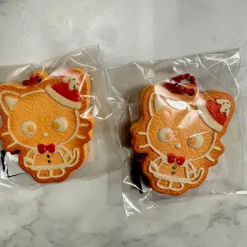 한국 한정 스위트홀리데이 초코캣 쿠키 키링