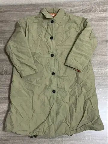 OHANA 올리브 그린 롱 코트