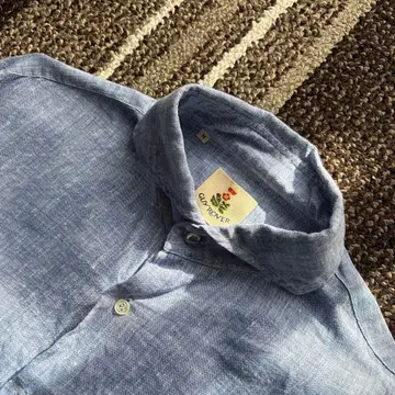 GUY ROVER 린넨 셔츠 호리즌탈 칼라