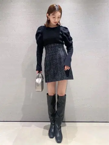 SNIDEL 하이웨스트 스카쇼팬