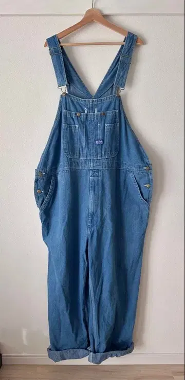 빅 스미스 오버롤 80s 48x30 구제 의류 빈티지 네이비 택