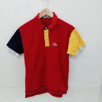 12.10 S574P 휠라 피케 셔츠 레드 S