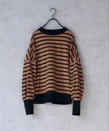 MAGALI (마가리) 하이 게이지 코튼 바스크 보더 티셔츠