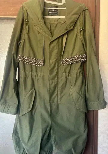 그레이스 콘티넨탈 후드 부착 밀리터리 자켓 M