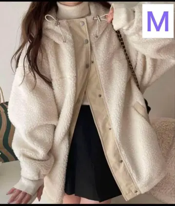 자켓 블루종 시보아 블루종 후드티 여성용 앤도미 화이트