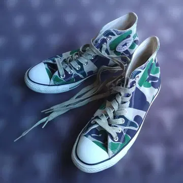 컨버스 ALL STAR 카모플라쥬 가죽(US8/26.5cm)