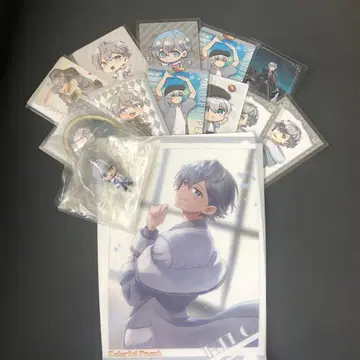 컬러풀 피치 히로 클리어 포스터 트레이딩 카드 키링