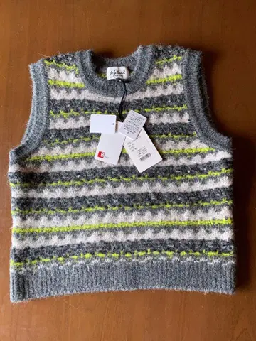 르 글라직 니트 베스트 그레이