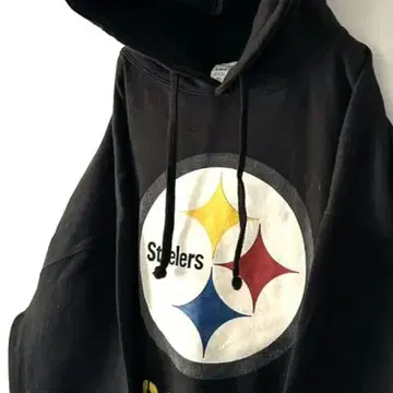 NFL 스틸러스 Steelers 맨투맨 후드티 XL 블랙 구제 의류