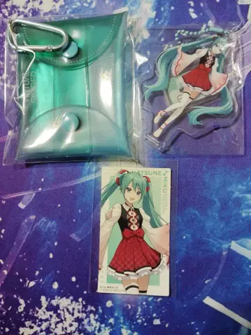 프로세카 미쿠 스시로 아크릴 스탠드 스티커 클리어 파우치