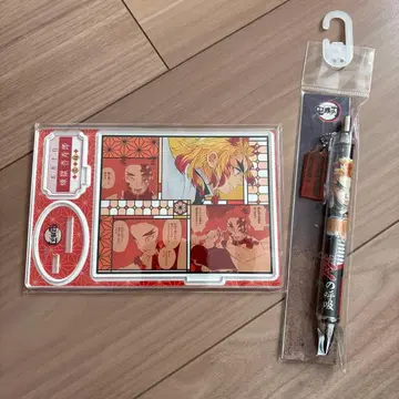 귀멸의 칼날 아크릴 스탠드 볼펜 렌고쿠 쿄쥬로