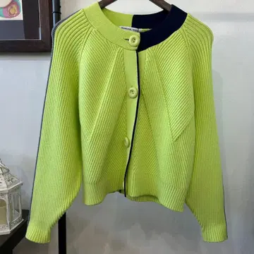 [ MARECHAL TERRE ] 크루넥 컬러 가디건/2/lime