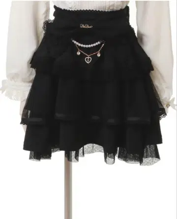 LIZLISA 빅 리본 캉캉 스커트 하자품