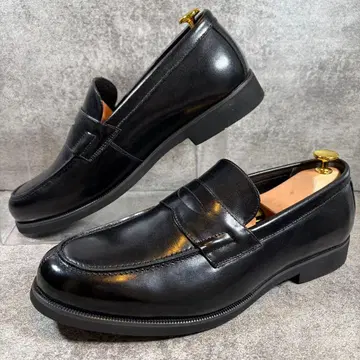 컨디션 최상 유나이티드 애로우즈 가죽 코인 로퍼 블랙 26.5cm