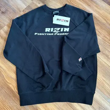 RIZIN 크루넥 맨투맨 L 블랙 시마무라