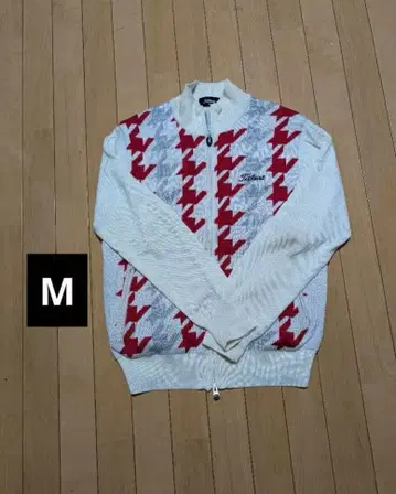 타이틀리스트 Titleist 하운드 투스 스웨터 M