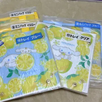 [ 5개 세트 ] 시나모롤 트레이 & 미니 백 세트