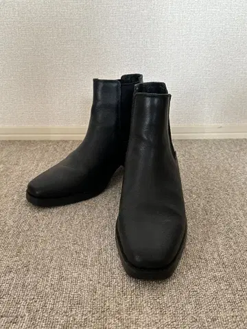 tk. 리얼 가죽 사이드 고어 부츠