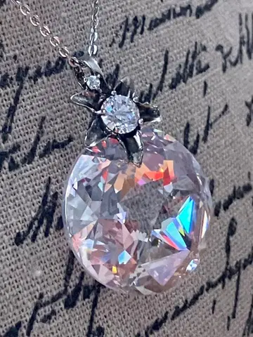 크리스탈 실버 925 목걸이