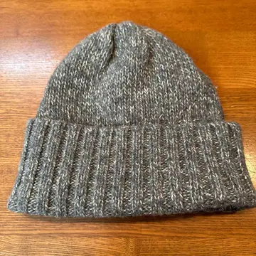 GOHEMP 니트 모자 멜란지 그레이 램스울 린넨