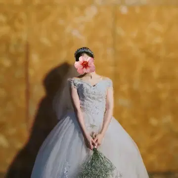 오프숄더 레이스 웨딩 드레스