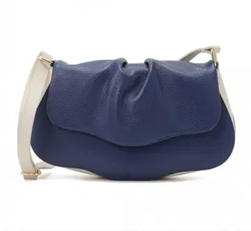 네이비 가죽 숄더백