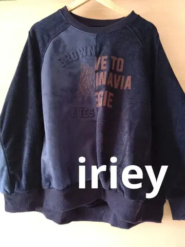 iriey 페이크 스웨이드 이소재 절개 리메이크 풀오버 F