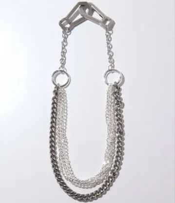 [ GRANCY ] 카라비너 디자인 레이어링 지갑 체인