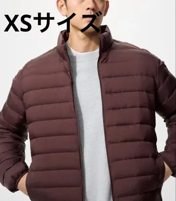 새상품급 XS 사이즈 남성용 울트라 라이트 다운 자켓 와인