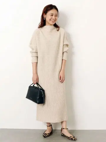 겨울 상품 새상품급 저널 스탠다드 리룸 니트 원피스 정가 13200엔