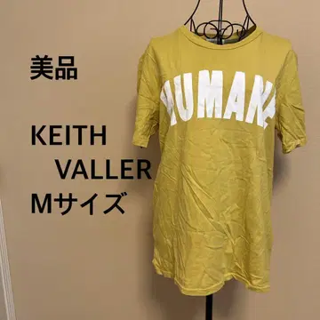 [새상품급] KEITH VALLER/여성용/반팔/T셔츠/카키/프린트