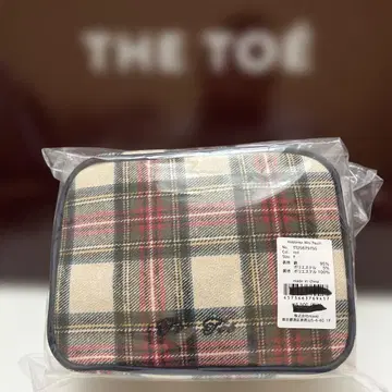 THE TOE 체크 무늬 파우치