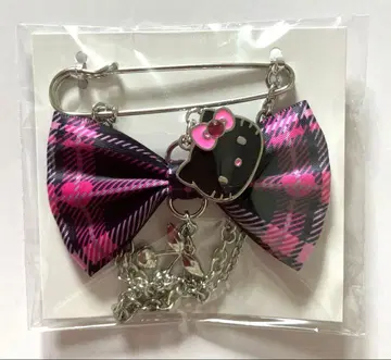 산리오 SweetRock'n'Check 시크릿 브로치 키티 블랙