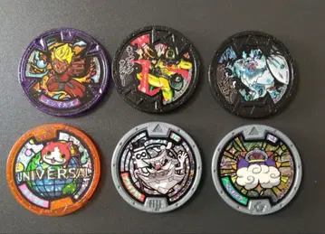 요괴워치 메달 엔마대왕 캡틴 썬더 마이티 도그 외 6매